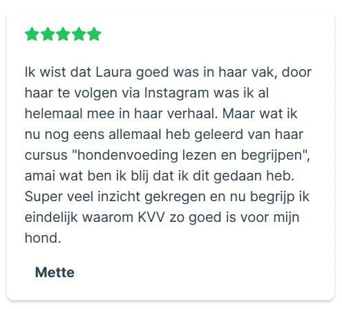 De juiste voeding voor jouw hond