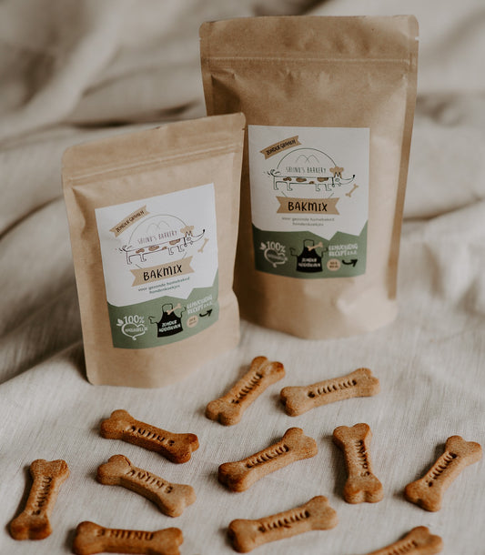 Bakmix DIY gezonde, glutenvrije hondenkoekjes | eenvoudig & snel recept